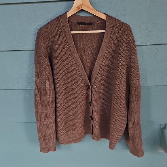 Jenni Kayne Sweaters - Jenni Kayne Cashmere Cocoon Cardigan Brown